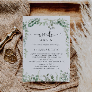 Invitación Eucalipto Verde Volvimos A Hacer Renovación