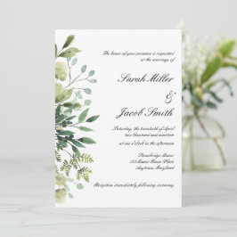 Invitación Eucalipto y Boda Botánico de Agua