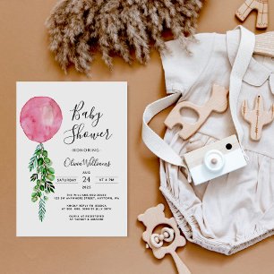 Invitación Eucalyptus Baby Shower