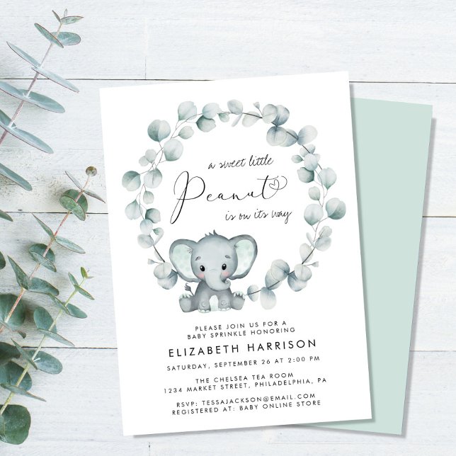 Invitación Eucalyptus Baby Sprinkle (Subido por el creador)