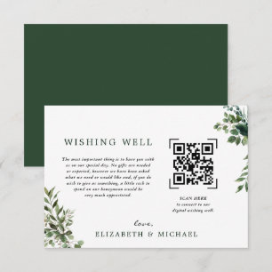 Invitación Eucalyptus   Boda de exploración de código QR con 