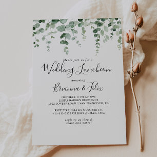 Invitación Eucalyptus Boda Luncheon Bridal Shower