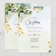 Eucalyptus Boda Verde de Oro Invitan a la Verdor