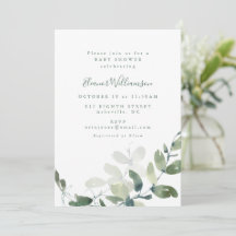 Eucalyptus Boho Baby Shower moderno