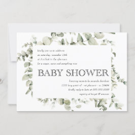 Invitación Eucalyptus Boho Rainbow Gender Neutral Baby Shower
