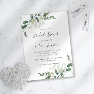 Invitación Eucalyptus Bridal Shower