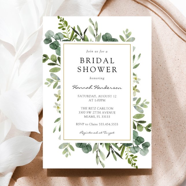 Invitación Eucalyptus Bridal Shower (Subido por el creador)
