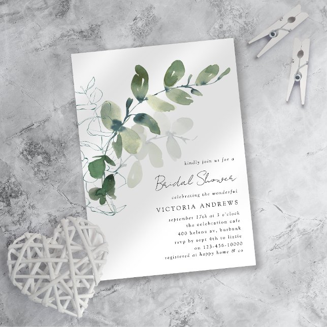 Invitación Eucalyptus Bridal Shower (Subido por el creador)
