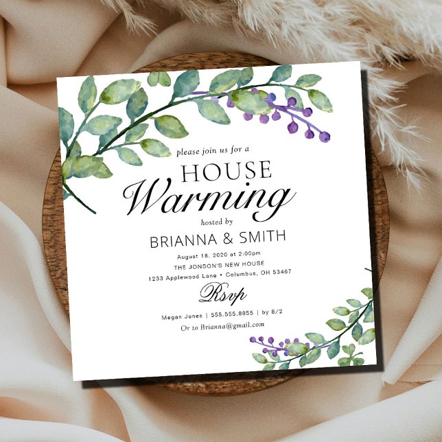 Invitación Eucalyptus Calligraphy (Subido por el creador)