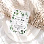 Invitación Eucalyptus Calligraphy Nuestra Boda Boda<br><div class="desc">La invitación nupcial de nuestra boda con eucalipto es perfecta para un boda moderno. El diseño presenta una acuarela de hojas y ramas de eucaliptos botánicos elegantes dibujadas a mano.</div>
