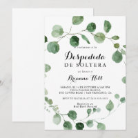Eucalyptus Calligraphy Shower