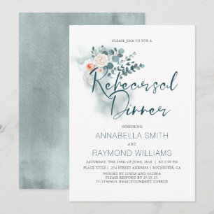 Invitación Eucalyptus   Cena de ensayo de vegetación acuática