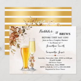 Invitación Eucalyptus de otoño: burbujas y deslumbramiento de