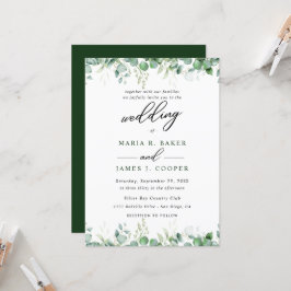 Invitación Eucalyptus deja Boda
