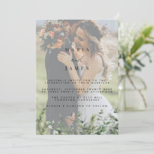 Invitación Eucalyptus deja Boda