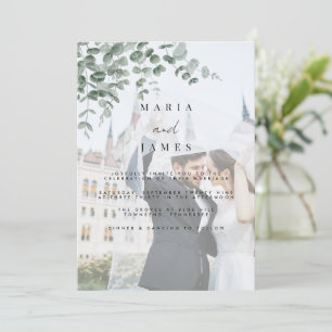 Invitación Eucalyptus deja Boda