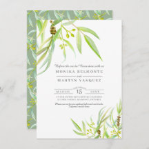 Eucalyptus deja una cena de ensayo acuarela