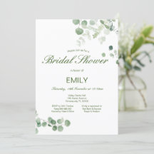 Eucalyptus editable y GreenEnergy Bridal Shower In