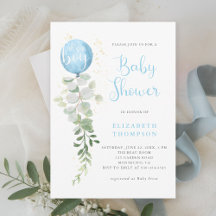 Eucalyptus Elegant Boy Baby Shower