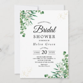 Invitación Eucalyptus Elegante Presupuestario Deja Ducha Brid