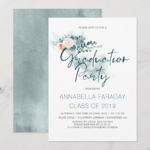 Invitación Eucalyptus Fiesta de Graduación de la Vegetación