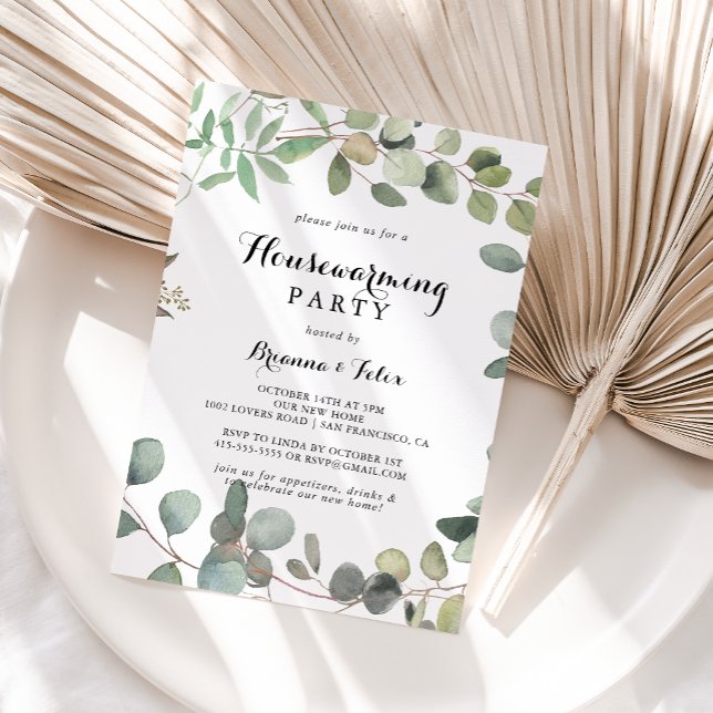 Invitación Eucalyptus Foliage Delight Fiesta Calentador de la (Subido por el creador)