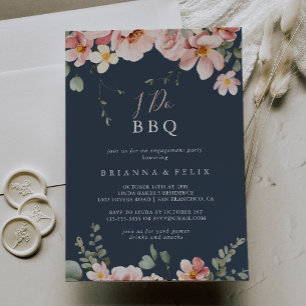 Invitación Eucalyptus Garden Floral I Do BBQ Engagement Party
