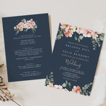 Eucalyptus Garden Rosa Frente Floral y Boda poster