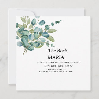 Invitación eucalyptus generery wedding