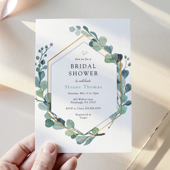 Invitación Eucalyptus Greeneration Love in Bloom Bridal Showe (Subido por el creador)