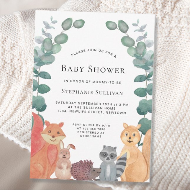 Invitación Eucalyptus Greenery Baby Shower (Subido por el creador)