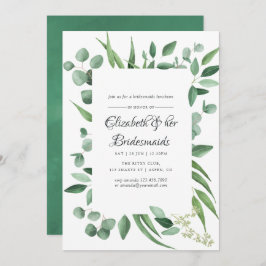 Invitación Eucalyptus Greenery Boda Bridesmaids Luncheon