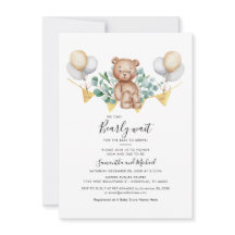 Eucalyptus Greenery Botanic Bear Baby Shower