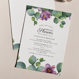 Invitación Eucalyptus Greenery Botanical Bridal Shower