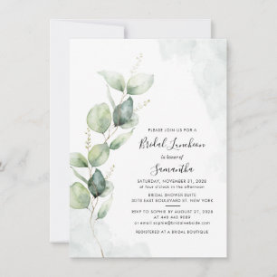 Invitación Eucalyptus Greenery Bridal Luncheon