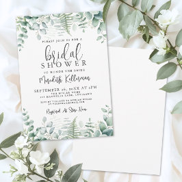 Invitación Eucalyptus Greenery Bridal Shower