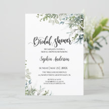 Eucalyptus Greenery Bridal Shower Boho Rustic