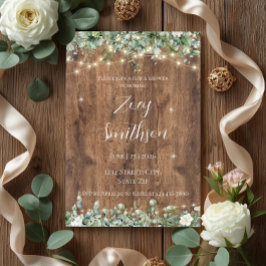 Invitación Eucalyptus Greenery Bridal Shower Invitation