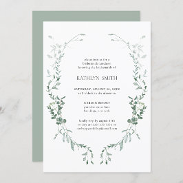 Invitación Eucalyptus Greenery Bridesmaids Luncheon
