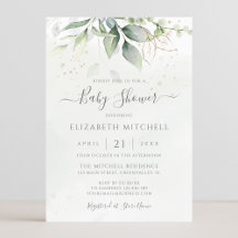 Eucalyptus Greenery deja un elegante Baby Shower