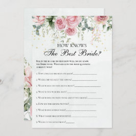 Invitación Eucalyptus Greenery Gold deja a la novia un juego 