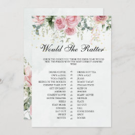 Invitación Eucalyptus Greenery Gold deja a la novia un juego 