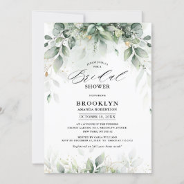 Invitación Eucalyptus Greenery Gum Ducha de novia botánica