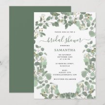 Eucalyptus Greenery Silver Dollar Bridal Shower