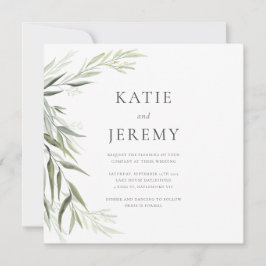 Invitación Eucalyptus Gum deja Boda de la vegetación