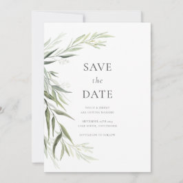 Invitación Eucalyptus Gum deja la vegetación Guardar la fecha