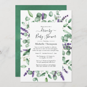 Invitación Eucalyptus Lavender Drive by Bridal o Baby Shower