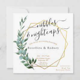 Invitación Eucalyptus Parejas Boda Ducha Exclusiva Elegancia