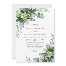 Eucalyptus Succulant Elegant Boho Greenery Boda