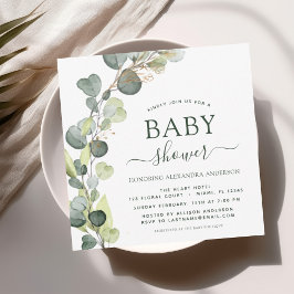 Invitación Eucalyptus Succulent Elegant